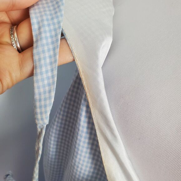 Vintage Gingham Halter Midi Dress Size 8 - Picture 7 of 9